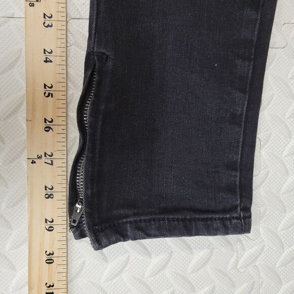 V1969 Vercase Moto Jeans Mens 28x30 Black Cargo Skinny Rock And Roll Emo Punk - Picture 15 of 15